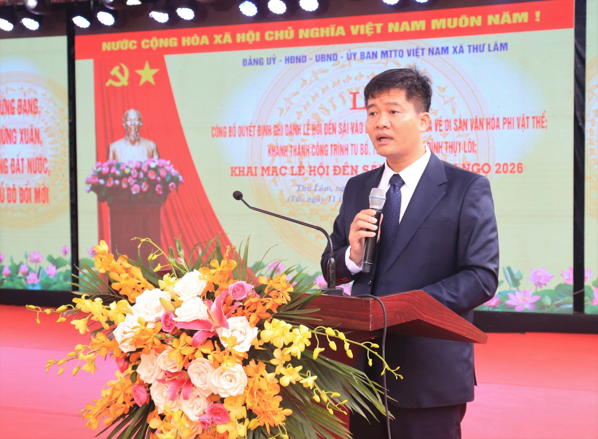 Lễ đón nhận Di sản văn hoá phi vật thể quốc gia và khai mạc Lễ hội đền Sái năm 2026 - Ảnh 2. Lễ đón nhận Di sản văn hoá phi vật thể quốc gia và khai mạc Lễ hội đền Sái năm 2026 - Ảnh 2.