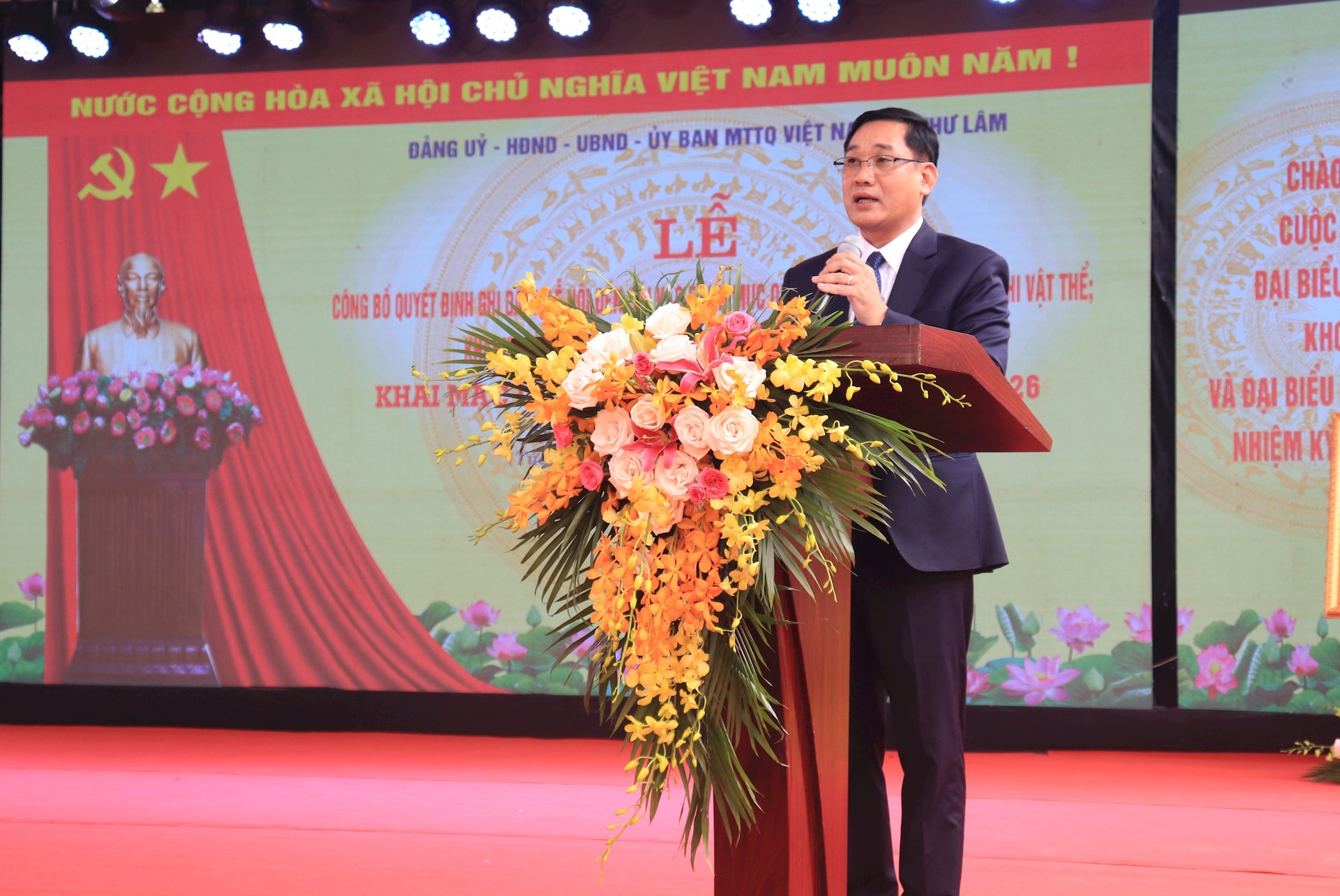 Lễ đón nhận Di sản văn hoá phi vật thể quốc gia và khai mạc Lễ hội đền Sái năm 2026 - Ảnh 5. Lễ đón nhận Di sản văn hoá phi vật thể quốc gia và khai mạc Lễ hội đền Sái năm 2026 - Ảnh 5.