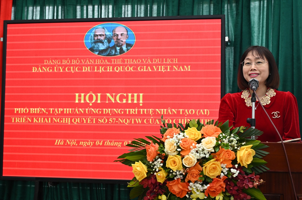 Đảng uỷ Cục Du lịch Quốc gia Việt Nam tổ chức Hội nghị phổ biến, tập huấn ứng dụng trí tuệ nhân tạo triển khai Nghị quyết 57 của Bộ Chính trị - Ảnh 5.