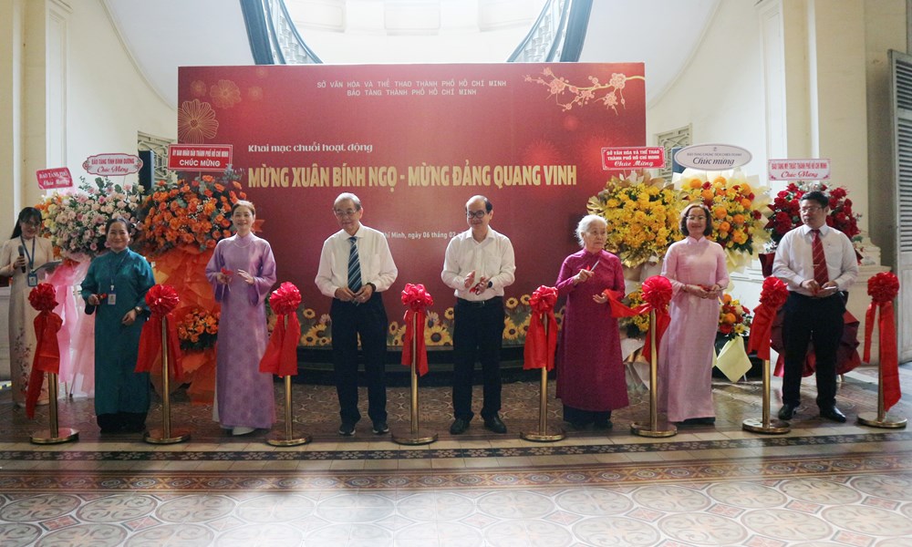 Bảo tàng TP.HCM khai mạc chuỗi hoạt động “Mừng Xuân Bính Ngọ – Mừng Đảng quang vinh” - Ảnh 1.