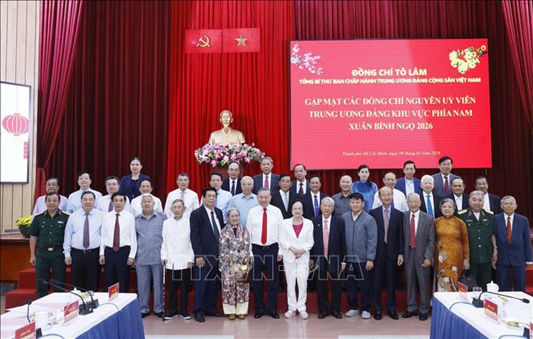 Tổng Bí thư Tô Lâm gặp mặt các đồng chí nguyên Ủy viên Trung ương Đảng khu vực phía nam - Ảnh 3.