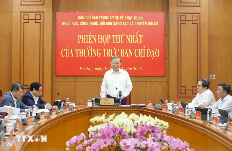 Tổng Bí thư Tô Lâm: Triển khai Nghị quyết 57 phải quyết liệt, bài bản hơn, gắn với kết quả cụ thể - Ảnh 2.