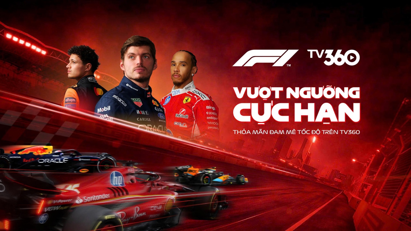 TV360 độc quyền phát sóng Giải đua xe Công thức 1 tại Việt Nam từ mùa giải 2026 - Ảnh 1. TV360 độc quyền phát sóng Giải đua xe Công thức 1 tại Việt Nam từ mùa giải 2026 - Ảnh 1.