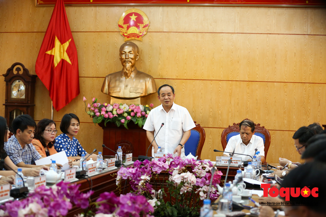 Thứ trưởng Lê Khánh Hải phát biểu kết luận tại buổi làm việc - Ảnh Nam Nguyễn