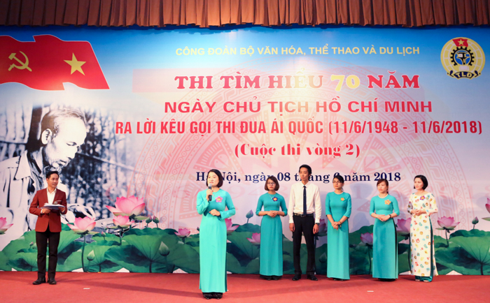 Những hình ảnh trong cuộc thi Tìm hiểu 70 năm ngày Chủ tịch Hồ Chí Minh kêu gọi thi đua ái quốc