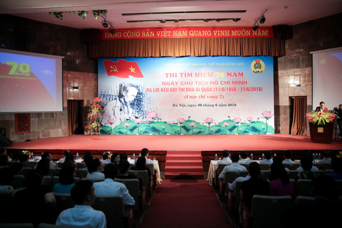 Những hình ảnh trong cuộc thi Tìm hiểu 70 năm ngày Chủ tịch Hồ Chí Minh kêu gọi thi đua ái quốc