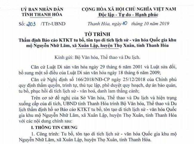Trình Bộ VHTTDL thẩm định Báo cáo KTKT tu bổ, tôn tạo Di tích quốc gia khu mộ Nguyễn Nhữ Lãm - Ảnh 1.