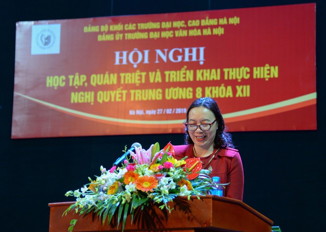 Trường Đại học Văn hóa Hà Nội: Tổ chức Hội nghị học tập, quán triệt và triển khai Nghị quyết Trung ương 8 khóa XII - Ảnh 3.