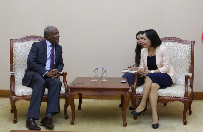 Thứ trưởng Trịnh Thị Thủy tiếp Đại sứ nước Cộng hòa Botswana tại Việt Nam - Ảnh 2.