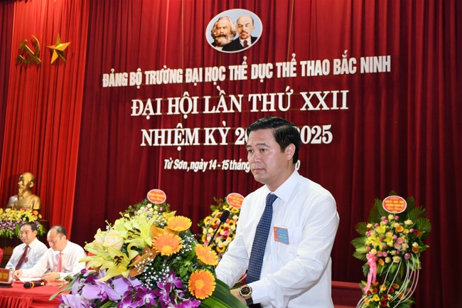 Trường Đại học TDTT Bắc Ninh tổ chức thành công Đại hội Đảng bộ lần thứ XXII, nhiệm kỳ 2020-2025 - Ảnh 3.