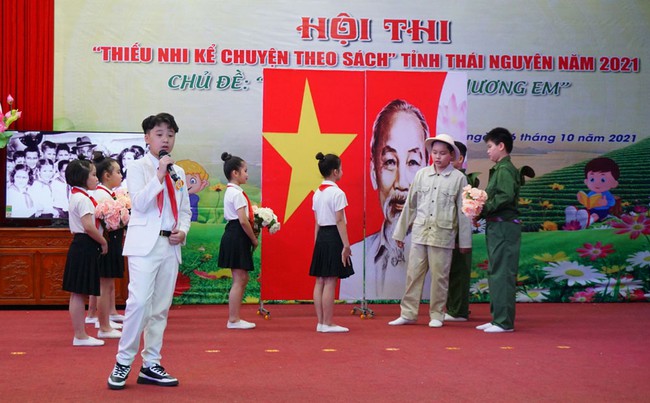 Thái Nguyên: 18 thiếu nhi thi kể chuyện theo sách - Ảnh 1.