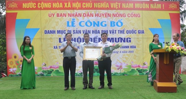 Thanh Hóa: Công bố danh mục Di sản văn hóa phi vật thể Quốc gia Lễ hội Đền Mưng - Ảnh 1.