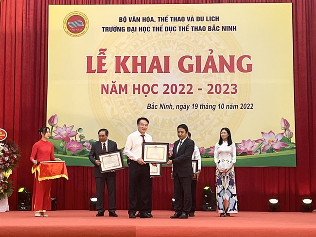 Trường Đại học Thể dục Thể thao Bắc Ninh khai giảng năm học 2022 - 2023 - Ảnh 4.