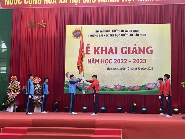 Trường Đại học Thể dục Thể thao Bắc Ninh khai giảng năm học 2022 - 2023 - Ảnh 6.