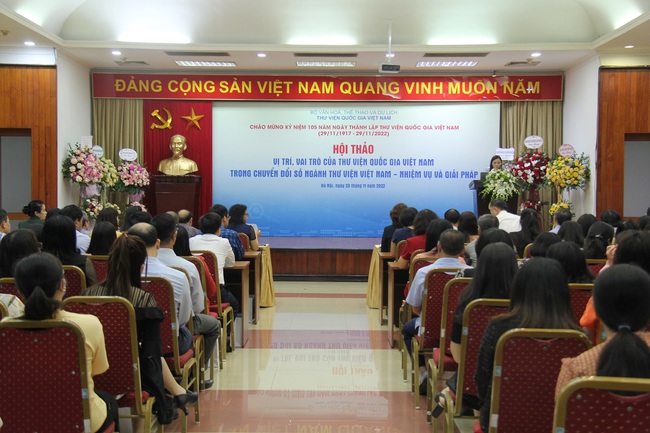 Vị trí, vai trò của Thư viện Quốc gia Việt Nam trong chuyển đổi số ngành thư viện - Ảnh 1.