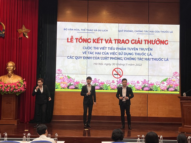 Trao giải Cuộc thi viết tiểu phẩm tuyên truyền về tác hại của việc sử dụng thuốc lá - Ảnh 6.