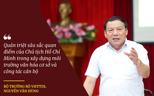 Quán triệt sâu sắc quan điểm của Chủ tịch Hồ Chí Minh trong xây dựng môi trường văn hóa cơ sở và công tác cán bộ - Ảnh 1.
