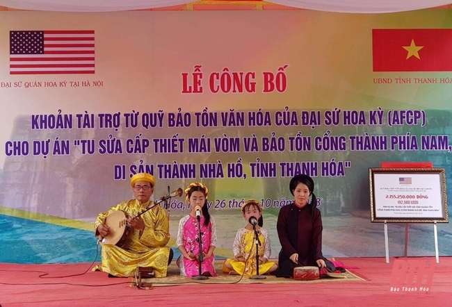 Các câu lạc bộ văn hóa, văn nghệ dân gian - góp phần phát huy giá trị Di sản Thành Nhà Hồ - Ảnh 1.