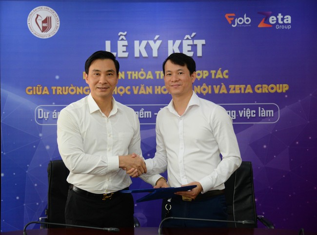 Lễ ký kết biên bản thỏa thuận hợp tác giữa Trường Đại học Văn hóa Hà Nội và Zeta Group - Ảnh 2.
