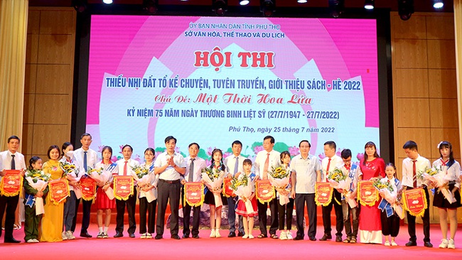 Phú Thọ: Hội thi “Thiếu nhi Đất Tổ kể chuyện, tuyên truyền, giới thiệu sách – hè 2022” - Ảnh 1.