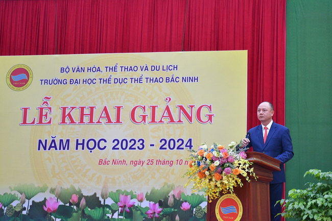 Trường Đại học Thể dục thể thao Bắc Ninh khai giảng năm học 2023-2024 - Ảnh 2.