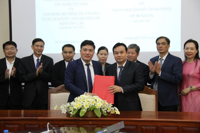 Không ngừng nâng cao quan hệ hợp tác, giao lưu giữa Văn phòng Bộ VHTTDL Việt Nam với Văn phòng Bộ TTVHDL Lào - Ảnh 6.