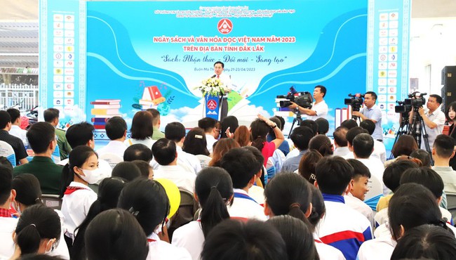 Nhiều hoạt động thiết thực tại Ngày Sách và Văn hóa đọc Việt Nam năm 2023 ở Đắk Lắk - Ảnh 1.