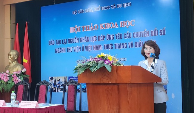 Đào tạo lại nguồn nhân lực đáp ứng yêu cầu chuyển đổi số ngành thư viện ở Việt Nam - Ảnh 1.