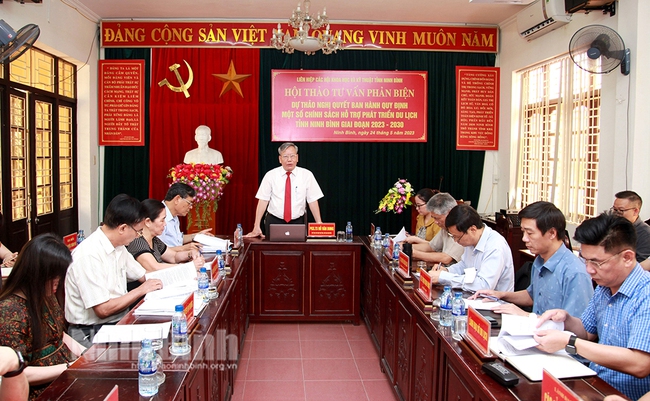 Ninh Bình: Hội thảo tư vấn phản biện một số chính sách hỗ trợ phát triển du lịch - Ảnh 1.