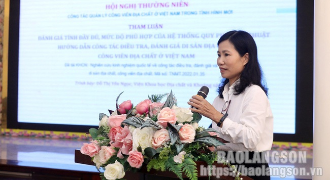 Lạng Sơn: Hội thảo công tác quản lý công viên địa chất ở Việt Nam trong tình hình mới - Ảnh 4.