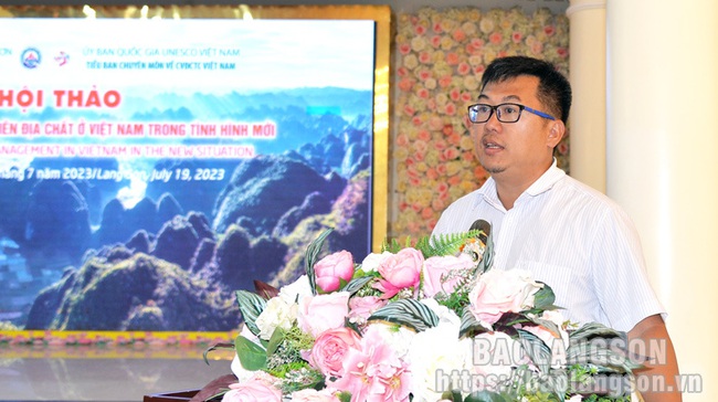 Lạng Sơn: Hội thảo công tác quản lý công viên địa chất ở Việt Nam trong tình hình mới - Ảnh 3.