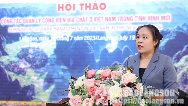 Lạng Sơn: Hội thảo công tác quản lý công viên địa chất ở Việt Nam trong tình hình mới - Ảnh 2.
