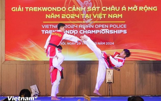 Việt Nam đăng cai Giải Taekwondo Cảnh sát các nước châu Á mở rộng năm 2024 - Ảnh 1.