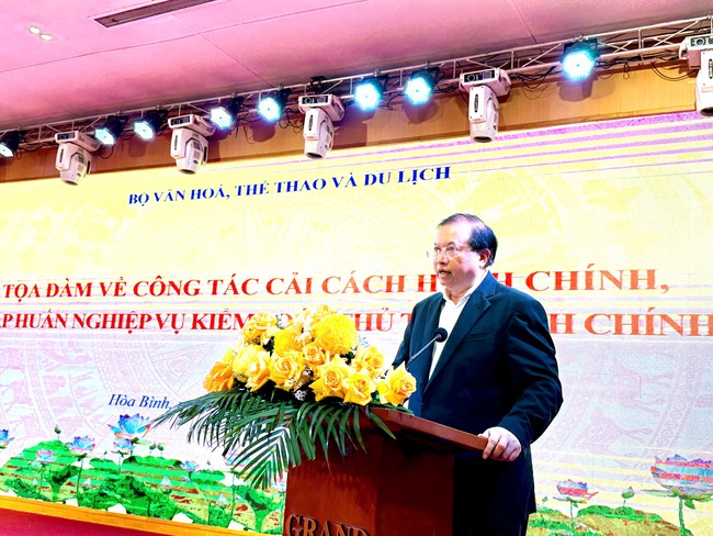 Thử trưởng Tạ Quang Đông chủ trì Tọa đàm về công tác cải cách hành chính và tập huấn nghiệp vụ kiểm soát thủ tục hành chính - Ảnh 1.