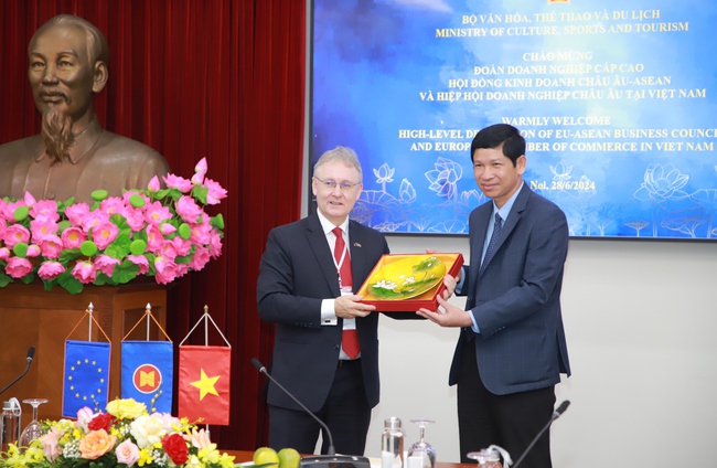 Thứ trưởng Hồ An Phong tiếp Đoàn doanh nghiệp Hội đồng Kinh doanh châu Âu - ASEAN và EuroCham - Ảnh 7.