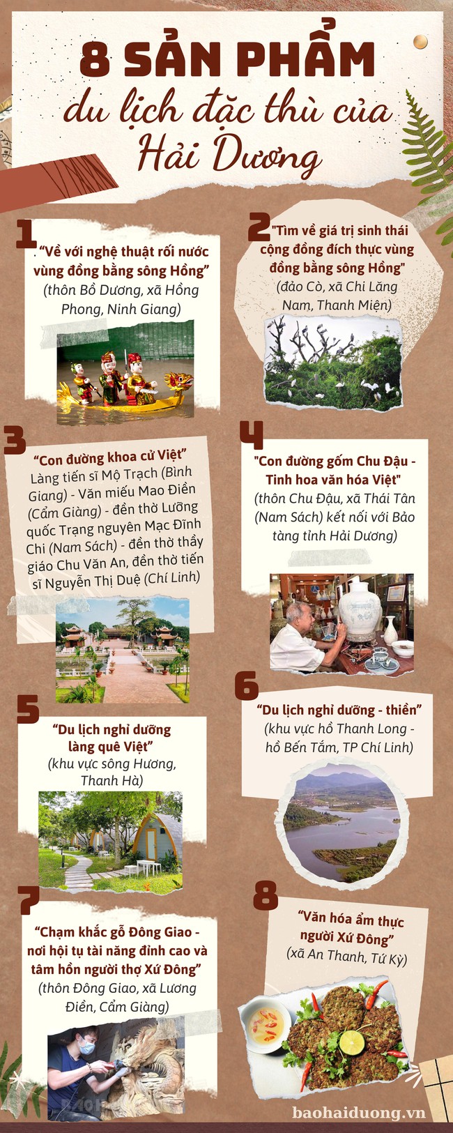 8 sản phẩm du lịch đặc thù của Hải Dương - Ảnh 1.