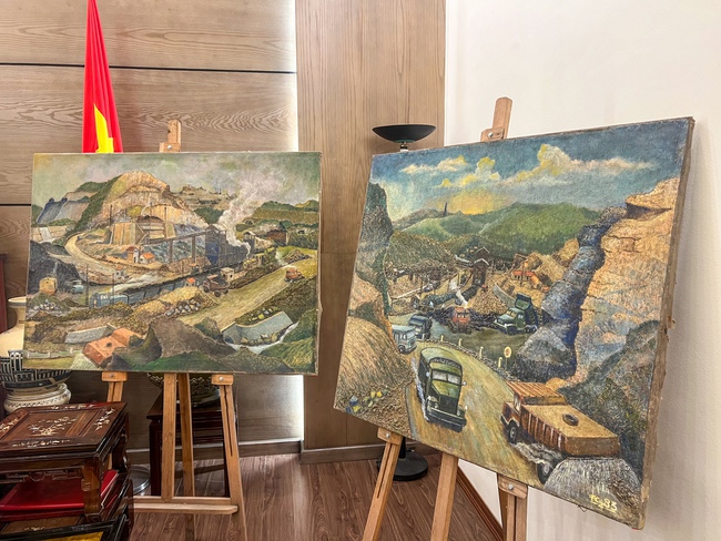 Gia đình họa sĩ Ngô Phương Cúc trao tặng 9 bức tranh cho Bảo tàng Mỹ thuật Việt Nam - Ảnh 4. Gia đình họa sĩ Ngô Phương Cúc trao tặng 9 bức tranh cho Bảo tàng Mỹ thuật Việt Nam - Ảnh 4.