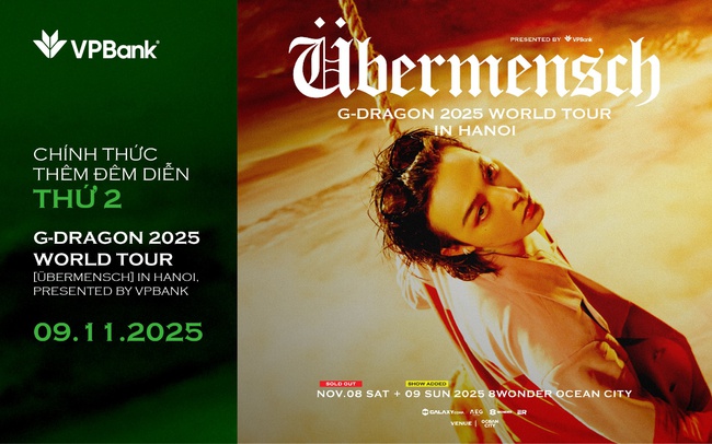 G-DRAGON thêm đêm diễn thứ hai tại Việt Nam, chủ thẻ VPBank MasterCard tiếp tục được mua vé sớm - Ảnh 1. G-DRAGON thêm đêm diễn thứ hai tại Việt Nam, chủ thẻ VPBank MasterCard tiếp tục được mua vé sớm - Ảnh 1.