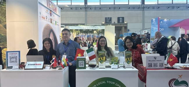Gian hàng Việt Nam gây ấn tượng tại Hội chợ du lịch chuyên nghiệp TTG Travel Experience 2025 - Ảnh 1.