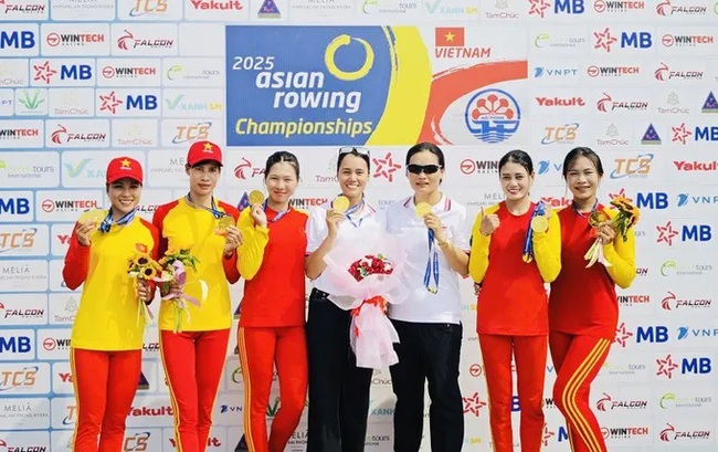 Việt Nam nhất toàn đoàn tại Giải đua thuyền Rowing vô địch châu Á - Ảnh 1. Việt Nam nhất toàn đoàn tại Giải đua thuyền Rowing vô địch châu Á - Ảnh 1.