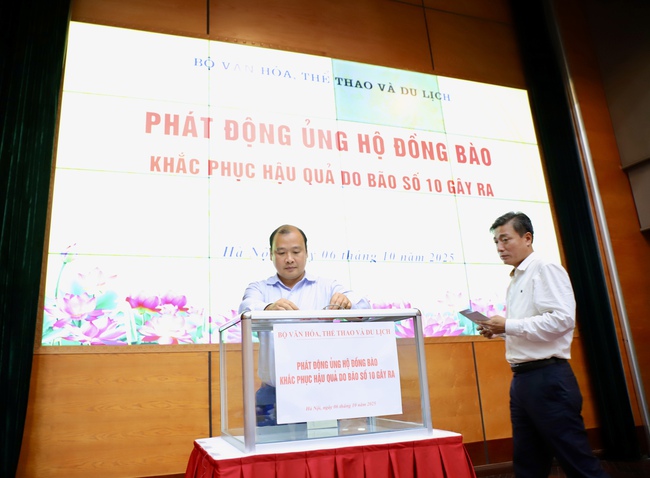 Bộ VHTTDL phát động quyên góp, ủng hộ đồng bào bị thiệt hại do bão số 10 - Ảnh 3.