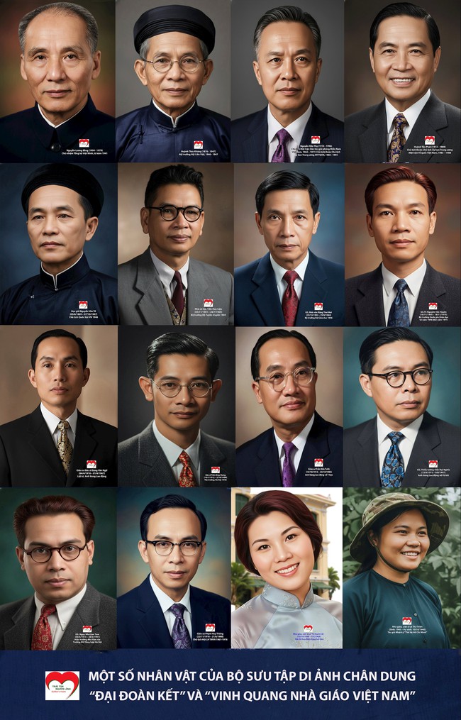 Trao tặng di ảnh chân dung &quot;Đại đoàn kết&quot; và &quot;Vinh quang nhà giáo Việt Nam&quot; - Ảnh 2.