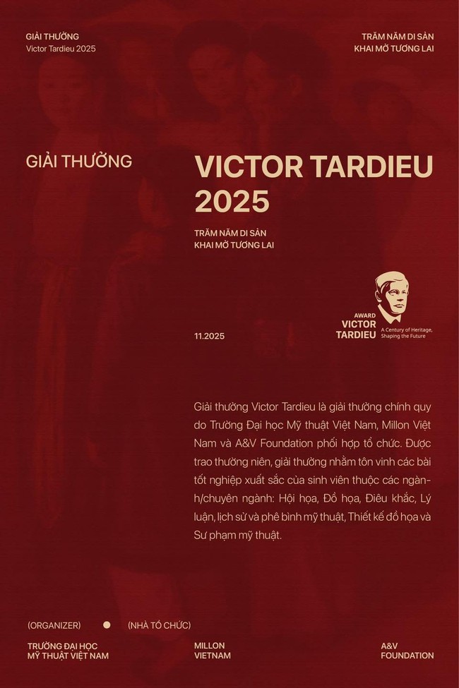 Giải thưởng Victor Tardieu – Dấu ấn 100 năm Trường Mỹ thuật Đông Dương - Ảnh 1. Giải thưởng Victor Tardieu – Dấu ấn 100 năm Trường Mỹ thuật Đông Dương - Ảnh 1.