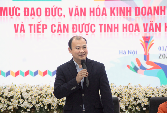 Hội thảo “Chuẩn mực đạo đức, văn hoá kinh doanh gắn với bản sắc văn hoá dân tộc và tiếp cận được tinh hoa văn hoá kinh doanh thế giới” - Ảnh 2. Hội thảo “Chuẩn mực đạo đức, văn hoá kinh doanh gắn với bản sắc văn hoá dân tộc và tiếp cận được tinh hoa văn hoá kinh doanh thế giới” - Ảnh 2.