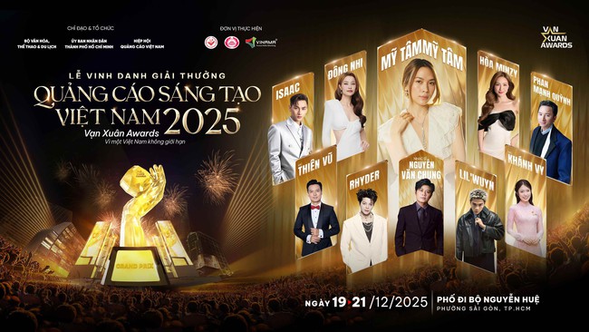 Vạn Xuân Awards 2025 rực cháy với concert quy tụ Mỹ Tâm và loạt sao Việt - Ảnh 1. Vạn Xuân Awards 2025 rực cháy với concert quy tụ Mỹ Tâm và loạt sao Việt - Ảnh 1.