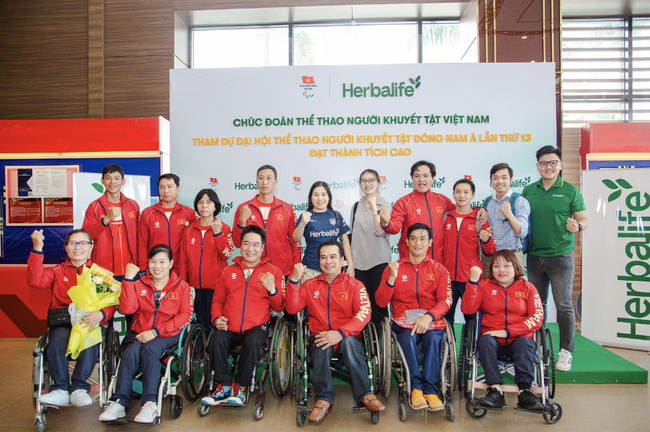 Herbalife Việt Nam đồng hành cùng Đoàn Thể thao Người khuyết tật Việt Nam tham dự ASEAN Para Games lần thứ 13 - Ảnh 4.