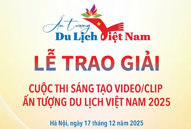 [Trực tiếp] Lễ Tổng kết và Trao giải Cuộc thi sáng tạo Video/clip "Ấn tượng Du lịch Việt Nam" năm 2025 - Ảnh 1.