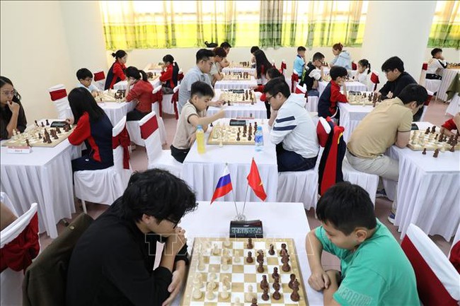 Trên 100 vận động viên tham gia Giải Cờ vua quốc tế năm 2025 - Ảnh 1.