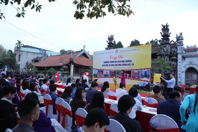 Phú Thọ Công bố chương trình Du lịch học đường, Giáo dục di sản vùng Đất Tổ - Ảnh 1.