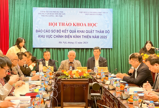 Nhiều phát hiện mới trong cuộc khai quật thăm dò khu vực Chính điện Kinh thiên năm 2025 - Ảnh 1.